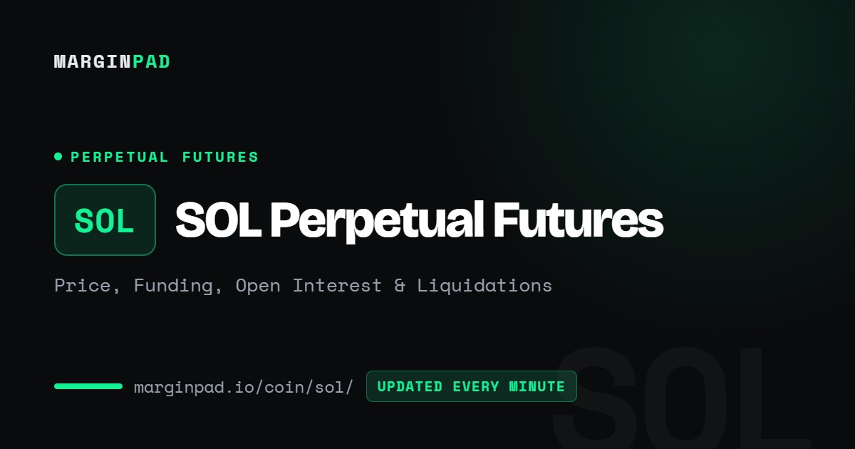SOL Perpetual Futures - Price, Funding, Open Interest & Liquidations ...